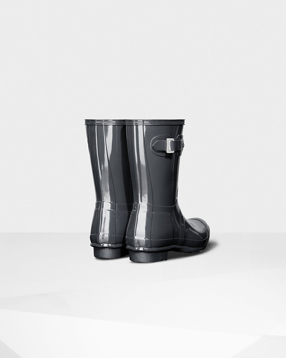 Botas de Lluvia Cortas Hunter Mujer - Original Gloss - Grises - LQGNUHD-23